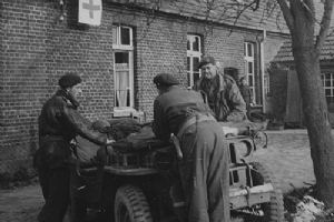 In a conference outside Div HQ 6th AB