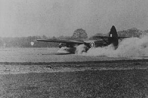 Horsa Glider landing on LZ P.