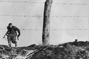An infantryman goes out on a one-man sortie