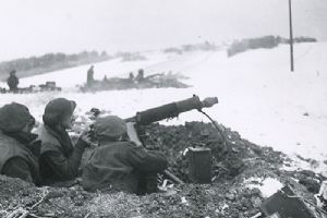 British soldiers in the Ardennes.