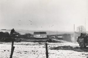 C-47 transport planes on route to Bastogne