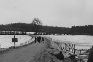 A group of civilians at Bastogne