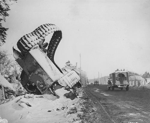 A 90th Division ambulance