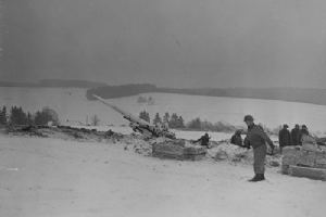 155mm Long Toms blast enemy lines
