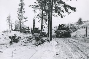Column belonging to the 2nd Armoured Division