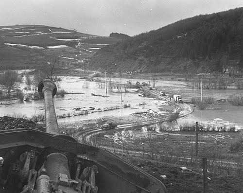 Photo taken from the turret of a German 75mm PaK 40