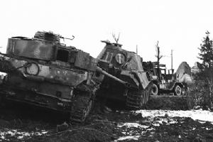 9th Airforce fighter bombers knocked out this Tiger