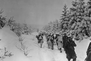 Soldiers of the 82nd Airborne Division near Herresbach