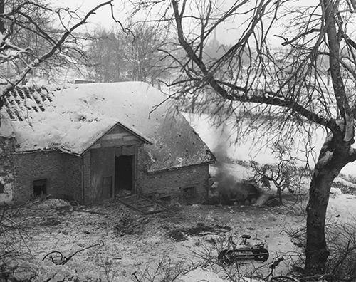 German Tank smoking after being hit