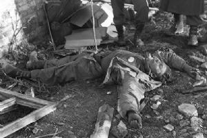 The dead body of this SS trooper