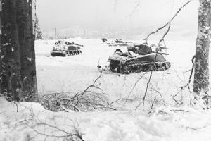 Allied tanks in the Ardennes