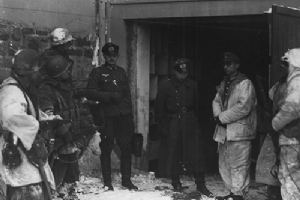 Browse Troops of the 7th Armoured Division guard captured German Officers