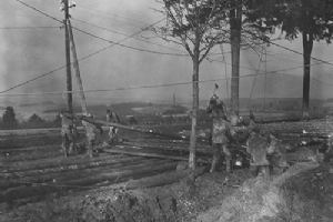 Constructing a plank and gravel road