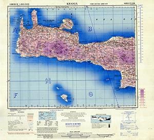 Browse GSGS 4410 1:250,000 Khania Sheet G19