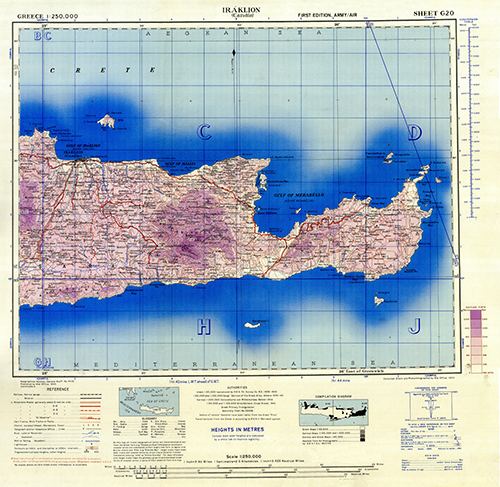 GSGS 4410 1:250,000 Iraklion Sheet G20