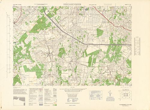 GSGS 4427 1:25,000 Hilvarenbeek Sheet 17 SE