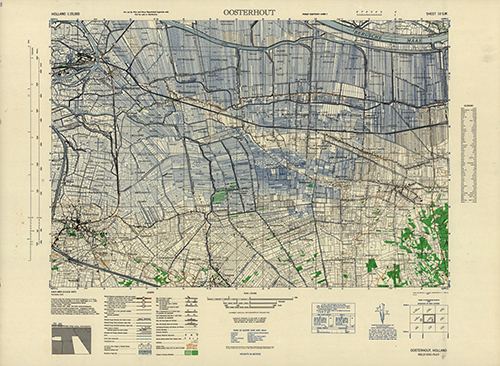 GSGS 4427 1:25,000 Oosterhout Sheet 10 SW