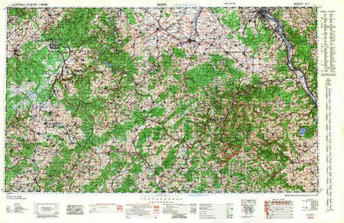 GSGS 4416 1:100,000 Bonn Sheet S1