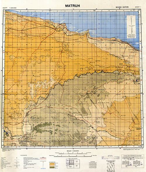 GSGS 4084 1:500,000 Matruh Sheet 1