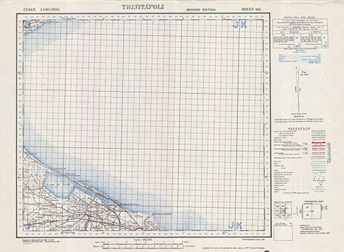 GSGS 4164 1:100,000 Trinitapoli Sheet 165