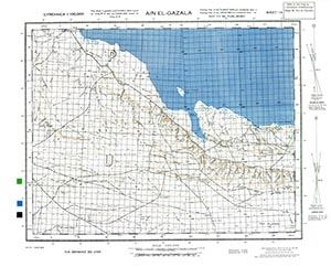 Browse GSGS 4076 1:100,000 Ain El Gazala Sheet 18