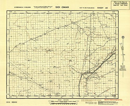 GSGS 4076 1:100,000 Sidi Omar Sheet 40