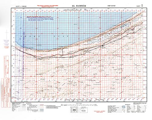 GSGS 4085 1:100,000 El Hammam Sheet 88 42