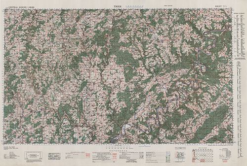 GSGS 4416 1:100,000 Trier Sheet T1