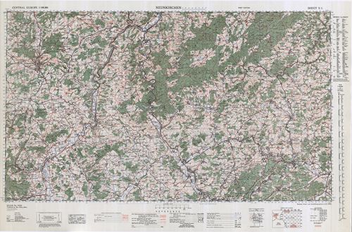 GSGS 4416 1:100,000 Neunkirchen Sheet U1